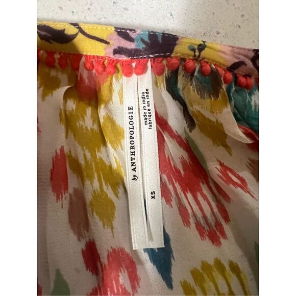 Anthropologie Maureen Babydoll Tunic Paisley Viscose Top Size XS $118 - Picture 10 of 12